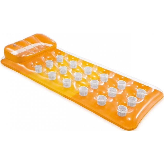 Надувной матрас для плавания INTEX 188х71 см, до 100 кг, от 14 лет, оранжевый 58890 OPAHJEBYII