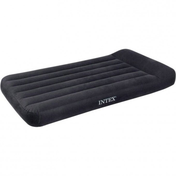 Надувной матрас INTEX "CLASSIC" 99х191х23 см с подголовником, встроенный насос 220В, до 136 кг 66779