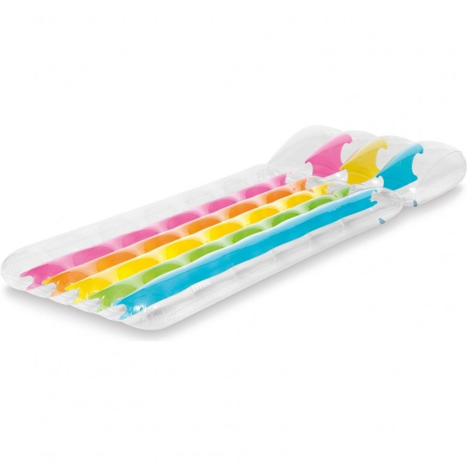 Надувной матрас INTEX РАДУЖНЫЙ для плавания 203х84см 58724